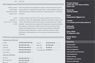 design resume for architects and creatives