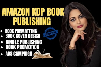 format, publish, promote your book on amazon and kindle KDP