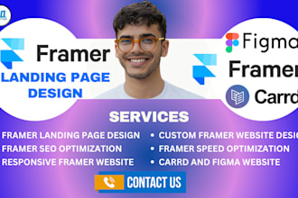 fix framer website framer landing page design framer redesign framer developer