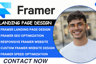 fix framer website framer landing page design framer redesign framer developer