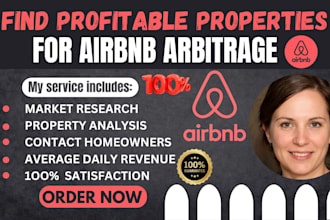 find profitable properties for airbnb arbitrage in USA ca for short term rentals