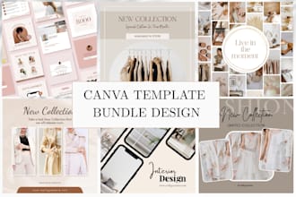 create canva templates bundle for your etsy shop