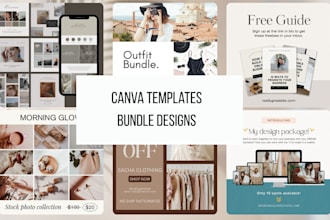 create canva templates bundle for your etsy shop