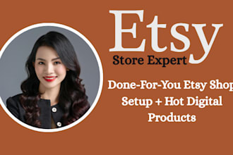 setup esty shop with hot selling digital products