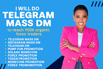 run twitter ads to reach 900k USA organic forex traders, telegram promotion