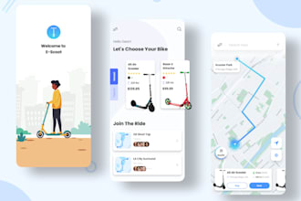create e scooter app, ride sharing app, ev charging app, ai carpooling app