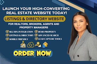 design real estate wordpress website, agent, realtor, broker, listings directory