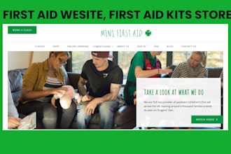 build first aid website first aid kits store first aid dropshipping store