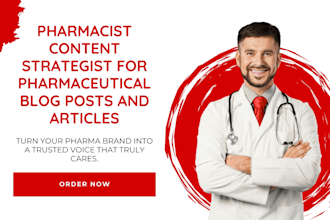 create a marketing content strategy for pharmaceutical companies