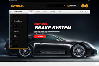design car parts shopify store auto parts vehicle parts car auto part website