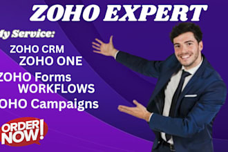 customize zoho CRM, zoho one, zoho forms, zoho campaigns with zoho recruit