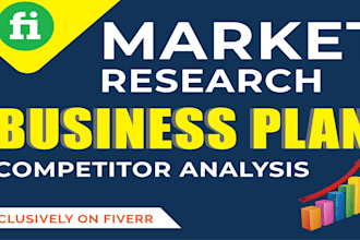 do market research, competitor analysis, swot analysis, and  business plans