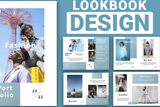 design a professional product catalog, brochure, or lookbook