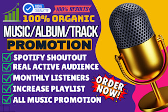 promote spotify music itunes monthly listeners organic apple music playlists
