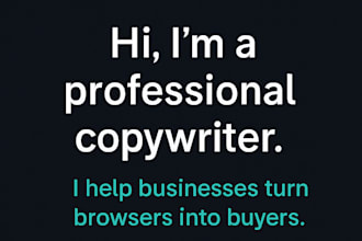 be your SEO website content writer or a copywriter