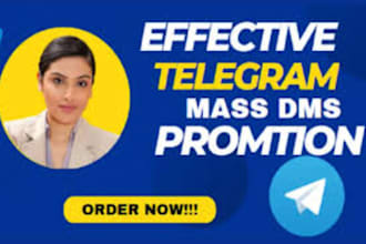do telegram group promotion, crypto promotion, mass dm, telegram mass dm