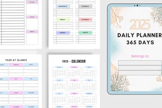 5year monthly planner,365 day end of life,money saving planner,pregnancy journal