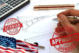 do civil engineer, USA pe stamp, california stamp, texas stamp for city permit