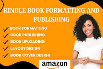 format, edit, publish and upload book, ebook on amazon kdp, paperback design