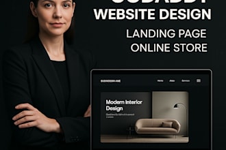 design or redesign a godaddy website, landing page or online store for ecommerce