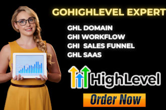 setup gohighlevel sales funnel ghl domain connection ghl sales page ghl workflow