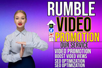 rumble video promotion, rumble promotion, video marketing, to USA audience