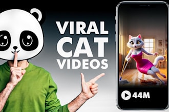create stunning ai cat story,  ai cat cooking video for youtube channel