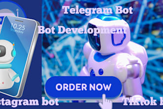develop instagram bot, tiktok bot, youtube bot, twitter auto follow bot