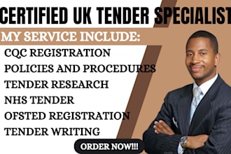 win UK tender, cqc registration, policy and procedures, ofsted, nhs healthcare