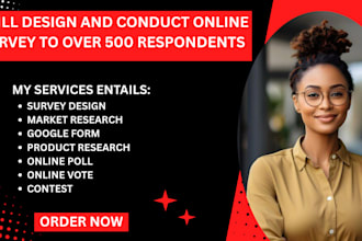 design online survey and gather over 500 respondent to fill online form
