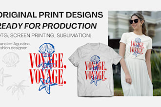 design custom t shirt graphics for dtg and sublimation