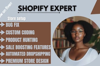 design a high converting shopify website, dropshipping store and ai agent
