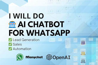create a powerful whatsapp ai chatbot using manychat and gpt