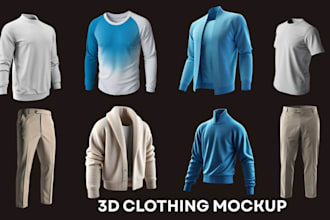 do clothing mockup, clo3d, 3d fashion, 3d mockup, 3d apparel, 3d animation