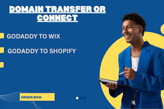 transfer or connect domain to wix website, shopify and squarespace