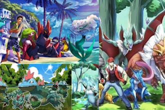 draw pokemon trainer fakemon art dnd monster game character trainer sprite art