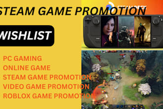 raise your steam game wishlist for steam game marketing, steam game promotion