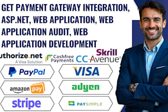 integrate any payment gateway like stripe paypal, klarna on shopify