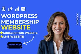 create prepaid membership, subscription and lms website for you