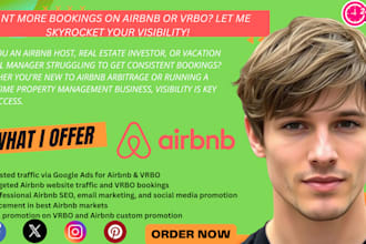 promote your airbnb and vrbo listing, guest posts with SEO and custom marketing