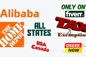 do alibaba home depot tax exempt for 44 states