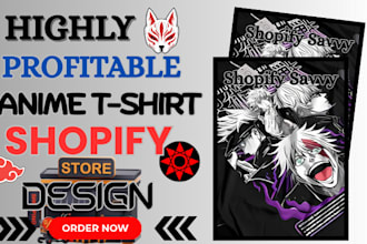 design anime tshirt website print on demand store cosplay product dropshipping