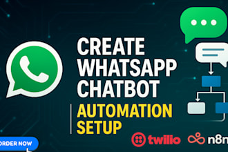 create whatsapp chatbot setup whatsapp automation whatsapp flow twilio n8n