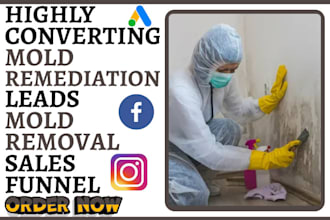 generate mold remediation leads mold inspector leads mold removal sales funnel