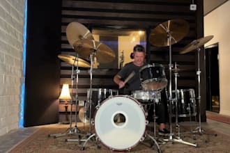 record session drums for soul, ballad folk country tracks