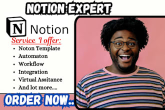 do custom notion templates for notion workspace notion automation notion expert