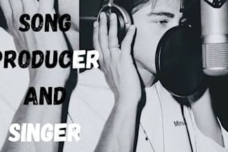 be your male pop singer compose and produce music edm rock singer songwriter