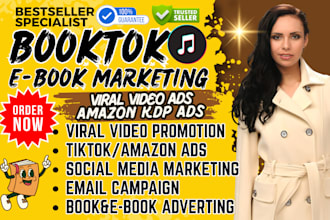 rank book sales viral booktok video ads amazon kdp ebook marketing booktok seo