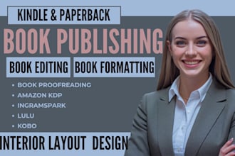 do book formatting book publishing on amazon kindle ingramspark lulu kobo apple