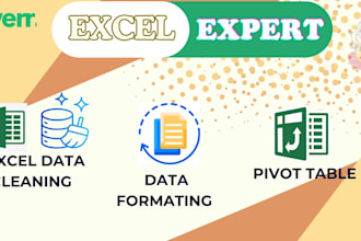do excel data cleaning, format, merge and split